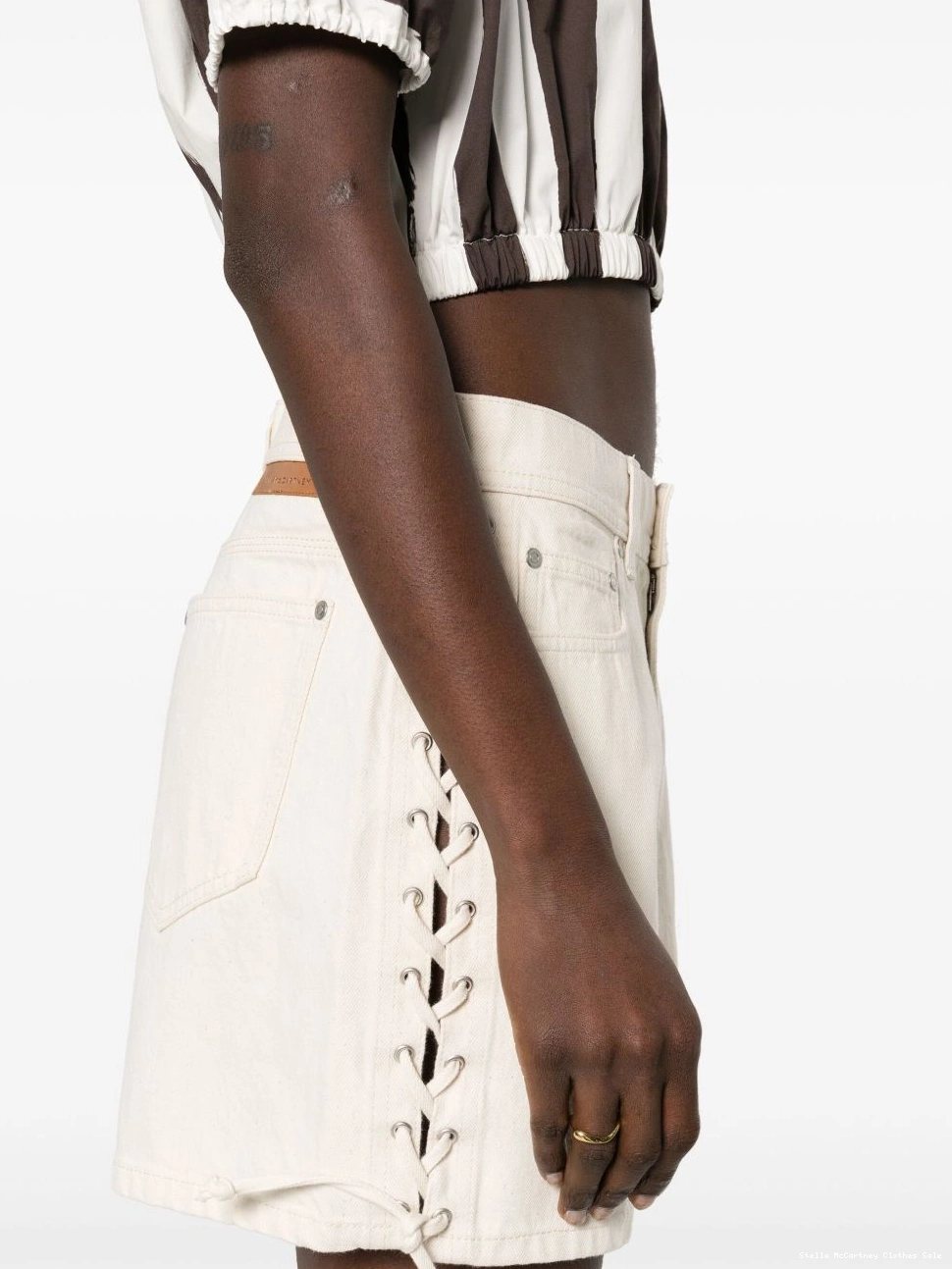 Cheap Women shorts Stella McCartney lace-up cotton 0725